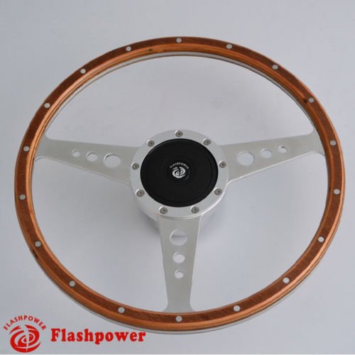 14 Classic Riveted Wood Steering Wheel Restoration Mini Mg Triumph
