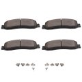 4 Front Brake Pads Kits Fit For 2005-2007d For F-350 Super Duty D1631-8782 