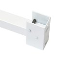 Baomain Patio Door Security Bar Fits 28 To 48 Wide Works On Double Hung Sliding Window White