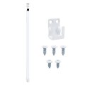 Baomain Patio Door Security Bar Fits 28 To 48 Wide Works On Double Hung Sliding Window White