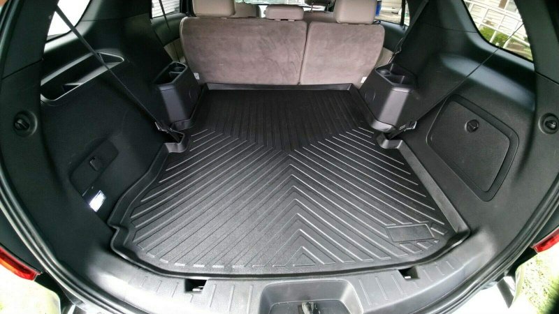 Cargo Liner Trunk Mat For Ford Explorer 2011 2019 Weather Resistant Rubber With Raised Lip And Non Slip Bottom Laser Cut Design