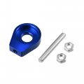X Autohaux 4pcs 12mm Dia Hole Blue Metal Chain Axle Adjuster Tensioner With 420 Connector Links For Motorcycle Honda Xr Crf 50