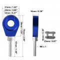 X Autohaux 4pcs 12mm Dia Hole Blue Metal Chain Axle Adjuster Tensioner With 420 Connector Links For Motorcycle Honda Xr Crf 50