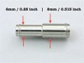 Autobahn88 Reducer Aluminum Alloy Vacuum Hose Joiner Od 6 8mm