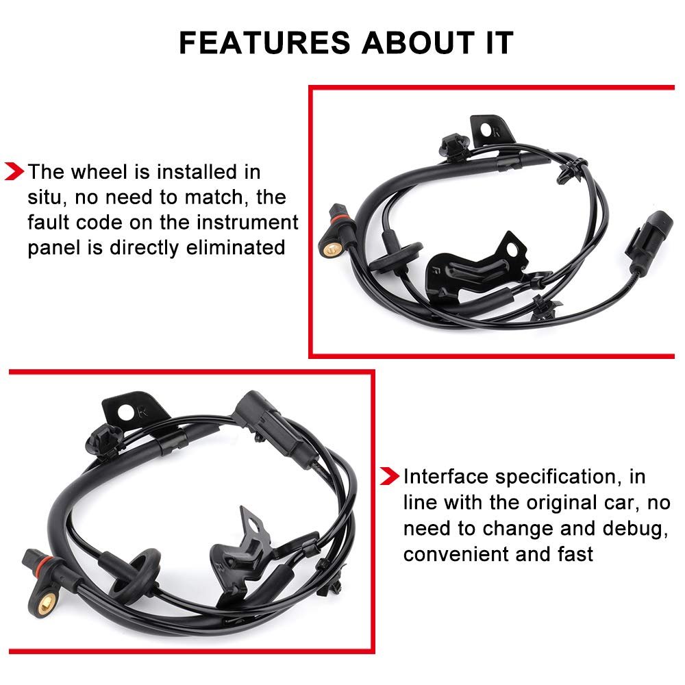 Right Rear Abs Wheel Speed Sensor For Chrysler 200 2011 2014 Sebring 2007 2010 Dodge Avenger 2008 Replaces 56029338ab Su9961