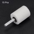Uxcell Cylindrical Abrasive Mounted Stone Polishing Bits 1 4 Shank 0 98 Diameter White Corundum Grinding Wheel Rotary Tool For