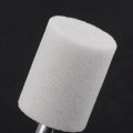 Uxcell Cylindrical Abrasive Mounted Stone Polishing Bits 1 4 Shank 0 98 Diameter White Corundum Grinding Wheel Rotary Tool For
