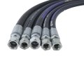 Jeenda 5pcs Snow Plow Hose Kit 1 48 4x36 1 4x42 8x38 3 8x45 For Western Mvp3 Hydraulic Hoses 