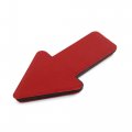 Uxcell 2pcs Red Arrow Shape Reflective Plate Adhesive Car Warning Reflector Sticker