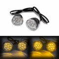 Gloss Black Front Clear Running Brake Turn Signal Indicator Light For H-d Xl 883 1200 92-17 P N Mt224-018f-gbk Cl 
