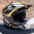 Ilm Youth Kids Dirt Bike Helmet Atv Motocross Dot Off-road Street Goggles Gloves Full Face Protective Model Bld-818 Yellow 
