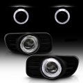 Acanii For 1999-2003 Jeep Grand Cherokee Halo Projector Fog Lights Lamps W Switch Assembly Driver Passenger Side