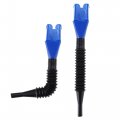 Hihaha 2pcs Universal Flexible Draining Oil Snap Plastic Funnel For Automotive And Household Uses Spill-free Hand-free 