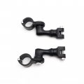 Httmt Black Highway Peg Mounting For 1-1 4 Front Engine Guard Frame Tube Sportster 