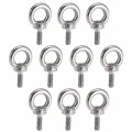 Uxcell Lifting Eye Bolt M3 X 9mm Male Thread 304 Stainless Steel For Hanging Pack Of 10