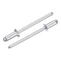 100pcs 1 8 X5 16 Aluminum Countersunk Blind Rivet Open-end Type Rivets For Diy Sheet Metal Automotive Repairs Furniture Boat 