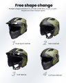 Ilm Open Face Motorcycle 3 4 Half Helmet For Men And Women Vintage Retro With Visor Moped Atv Cruiser Scooter Dot Model Z302