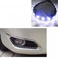 Polarlander 2pcs 36w 18 Led Cob White Car Auto Drl Daytime Running Driving Fog Lamp Bulb Waterproof Flexible Soft Strip Light