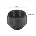 Uxcell Threaded Bushings Nylon Connector Adaptor M16 Outer To M20 Inner Thread Black