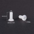 Uxcell M3x8mm Threaded Nylon Screws Phillips Cross Flat Head Machine Bolts 100pcs