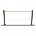 Deckorators Contemporary Cable 6 Ft X 36 In Nominal Bronze Aluminum Top Rail Kit 