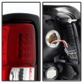 Acanii For 1994-2001 Dodge Ram 1500 94-02 2500 3500 Red Clear Led Tube Tail Lights Lamps