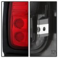 Acanii For 1994-2001 Dodge Ram 1500 94-02 2500 3500 Red Clear Led Tube Tail Lights Lamps