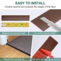 Uxcell Peel And Stick Floor Edging Trim Strip 2 Wide Pvc Laminate Door Flat Divider For Doorway Width Less Than Inch Grey 9