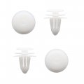 Uxcell 30pcs White Plastic Rivets Fastener Retainer Push Type Clips Fit For 9mm Hole