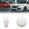 Uxcell 30pcs White Plastic Rivets Fastener Retainer Push Type Clips Fit For 9mm Hole