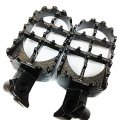 Hongk- Gunmetal Black Foot Pegs Compatible With Yamaha Wr250f Wr400f Wr426f Wr450f Except 2010 Yz125 Yz250 Yz250f Yz400f Yz426f