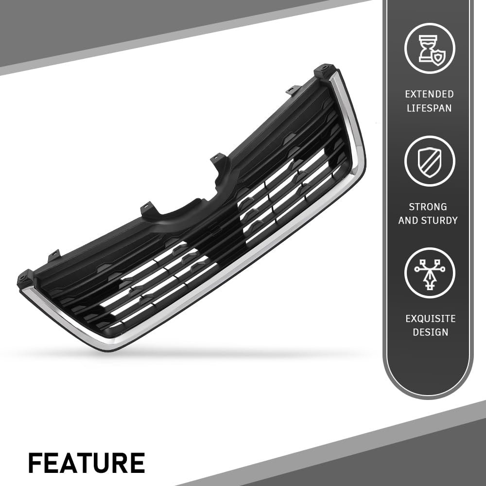 Front Bumper Grille With Chrome Trim For Subaru Forester 2019 2021 Part Number 91121sj110