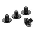 50pcs M5-0 8x6mm Flanged Button Head Socket Cap Screws 304 Stainless Steel Drive Fasteners Bolts Fully Thread Machine Black 