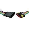 Muyi 5 Kit 6 Pin Way 18 Awg Waterproof Connector Wire 1 5mm Series Terminal Plug Black 