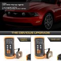 Vipmotoz Amber Led Strip Side Marker Light Front Fender Parking Lamp Replacement For 2010-2014 Ford Mustang S197 Chrome Housing
