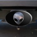 Alien Head In Space Oval Tow Trailer Hitch Cover Plug Insert