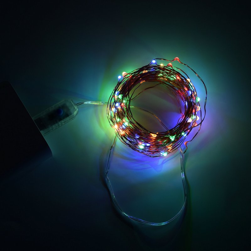 Usb Powered Dimmable Waterproof 33ft Led String Lights 100 Multicolor Fairy With Remote Controller And Timer For Patio Wedding