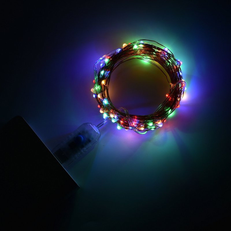Usb Powered Dimmable Waterproof 33ft Led String Lights 100 Multicolor Fairy With Remote Controller And Timer For Patio Wedding