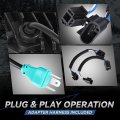 Auto Dynasty Full Led Headlights Assembly Headlamp Projector With Hi Lo Beam Compatible Jeep Wrangler Jk 2007-2018 Driver And