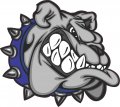 Stickertalk Right Facing Tough Blue Bulldog Sticker 4 5 Inches By 