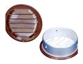 1 Round Aluminum Vent No Screen Brown Package Of 6 