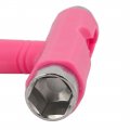 Uxcell Hex Socket Skateboard Roller Spanner T Wrench Hand Tool Pink