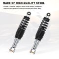 Dual Rear Shock Absorbers With Adjustable Spring Preload 270mm Length 10mm Mounting Hole For Chinese Gy6 Scooter Mopeds Taotao