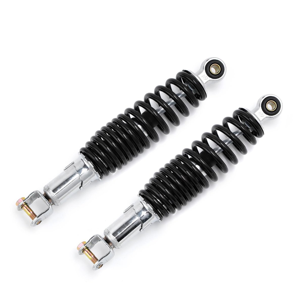 Dual Rear Shock Absorbers With Adjustable Spring Preload 270mm Length 10mm Mounting Hole For Chinese Gy6 Scooter Mopeds Taotao