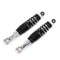 Minho Motorcycle Dual Rear Shock Absorbers With Adjustable Spring Preload In Heavy Iron Material For Chinese Gy6 Scooter Mopeds 