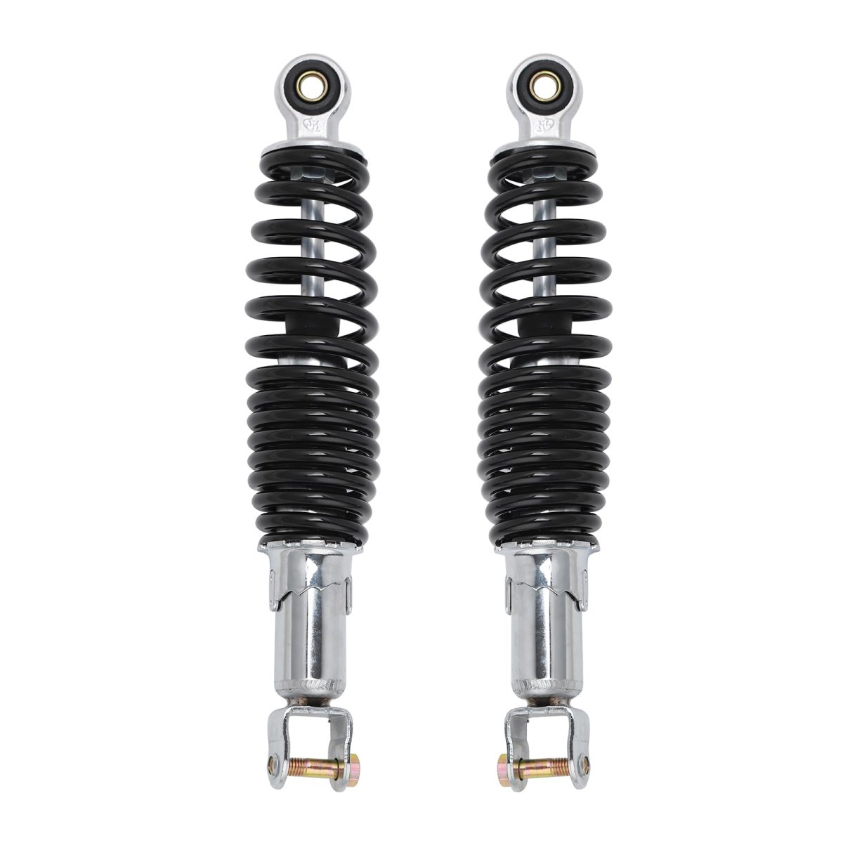 Dual Rear Shock Absorbers With Adjustable Spring Preload 270mm Length 10mm Mounting Hole For Chinese Gy6 Scooter Mopeds Taotao