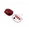 Httmt Bright Led Tail Brake Turn Light For 99-07 H-d Sportster Softail Dyna Lay Red