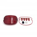 Httmt Bright Led Tail Brake Turn Light Compatible With 99-07 H-d Sportster Softail Dyna Lay Red