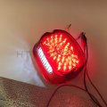 Httmt Bright Led Tail Brake Turn Light Compatible With 99-07 H-d Sportster Softail Dyna Lay Red
