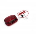 Httmt Bright Led Tail Brake Turn Light For 99-07 H-d Sportster Softail Dyna Lay Red